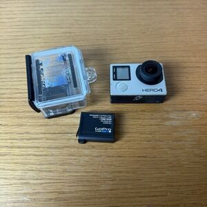GoPro Hero4 Action Camera with Battery – HD Waterproof Sports Cam 4K READ